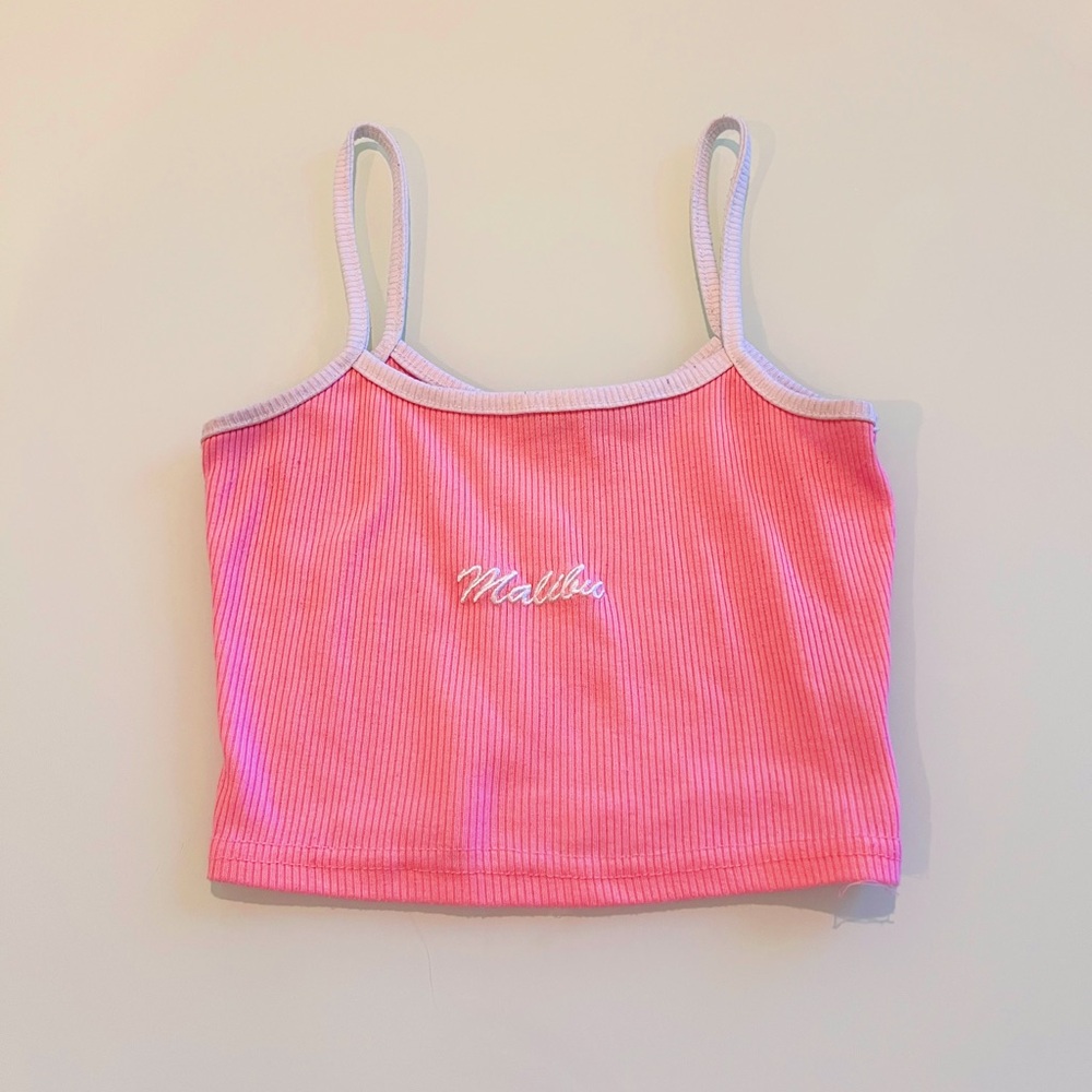 pink malibu barbie crop top